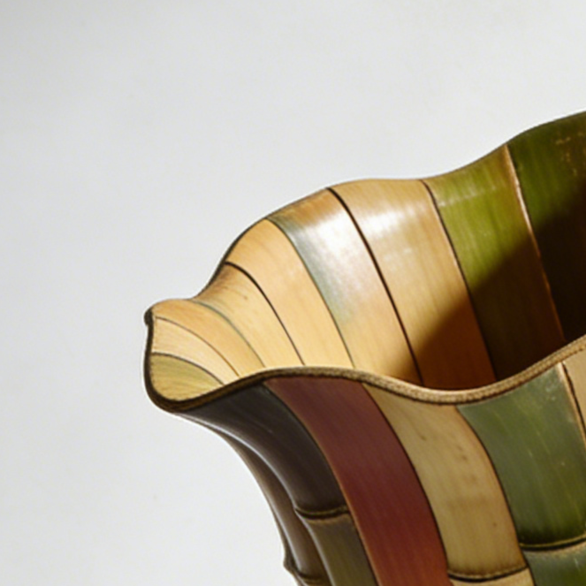 Macetas de bambú natural ecológicas en paquete de 3