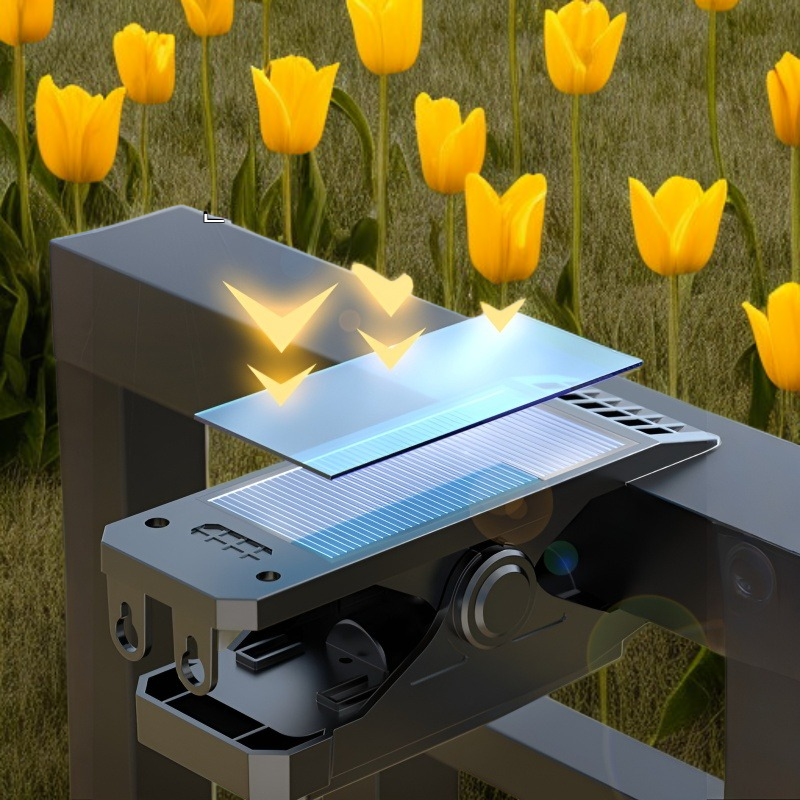 太陽能庭院智慧感應夾子燈