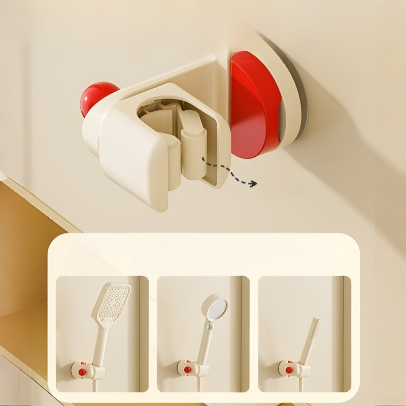 No-Drill Suction Cup Shower Head Mount