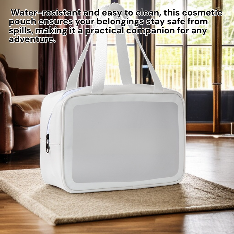 Large Capacity Korean Style Transparent Cosmetic Bag Portable Travel Toiletry Bag