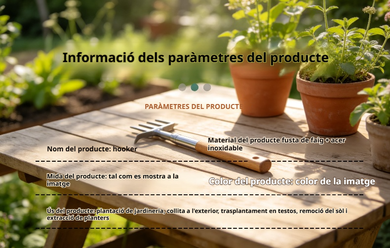 Forquilla d'acer inoxidable utilitzada en terra de jardí