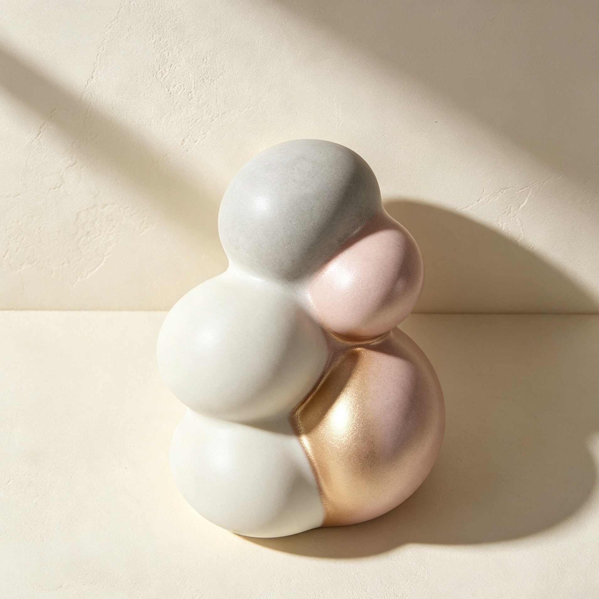 Bubble Cloud Shaped Ceramic Art Ornament
