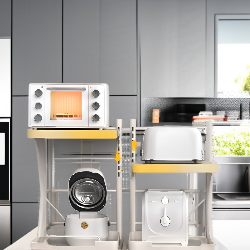 서랍식 주방 수납 선반 다용도 선반 전용 탁상 전기 오븐 전자레인지 밥솥 수납 선반