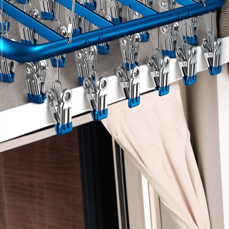 소형 가정용 알루미늄 방수 강력 건조대 다용도 빨래집게 녹걸이