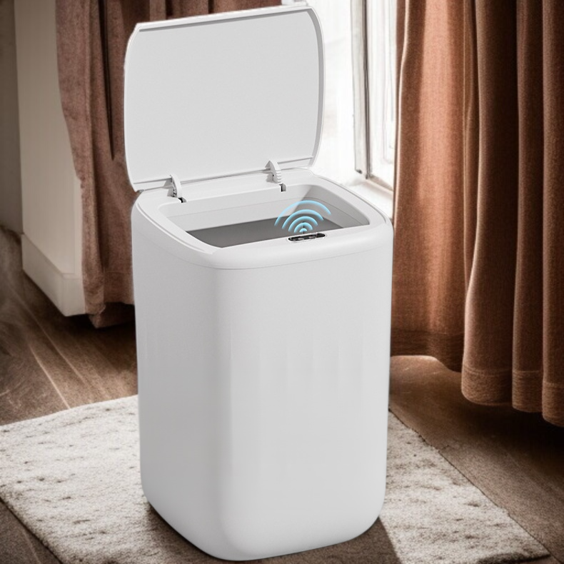 거실 휴지통 전자동 충전 감지 비접촉 휴지통 화장실 발차기 휴지통
