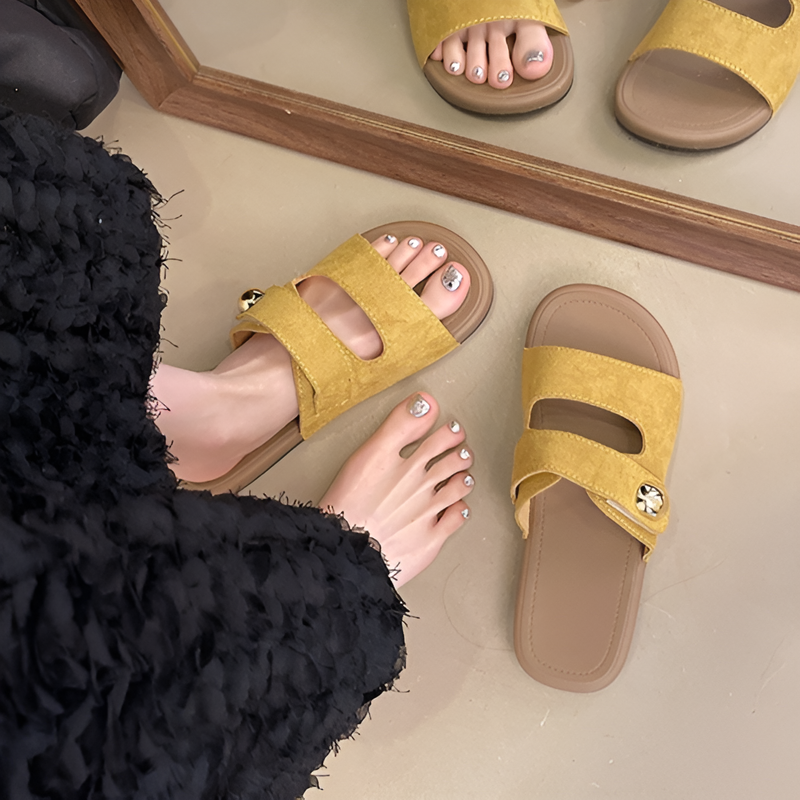 Casual Versatile Single Strap Slippers