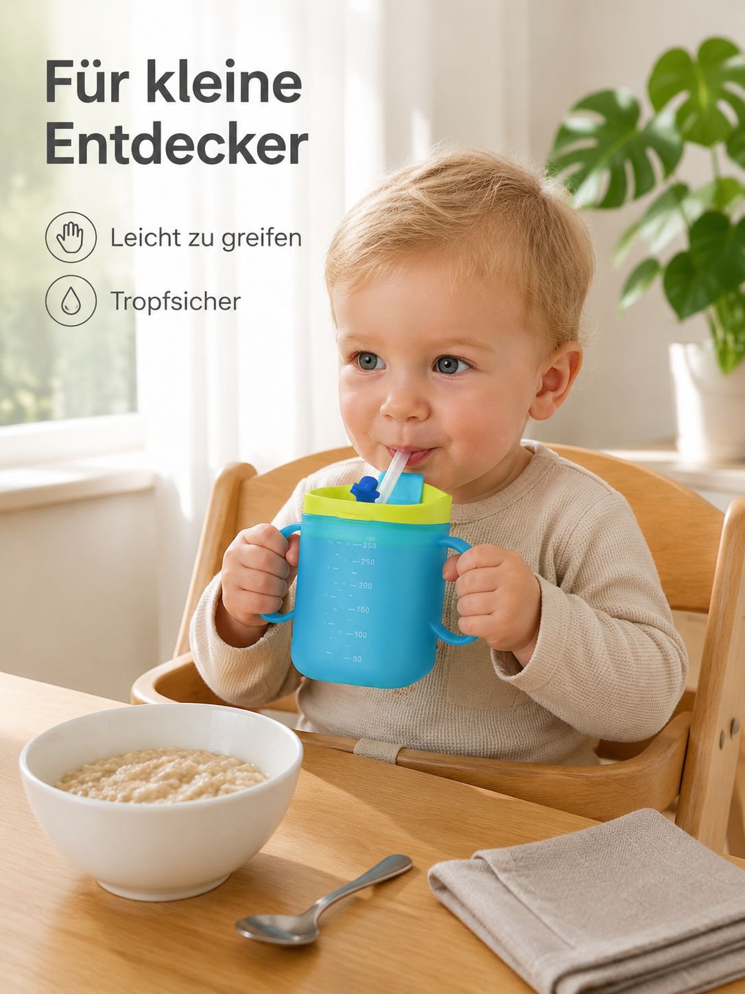 Kinder Trinklernbecher mit Messskala