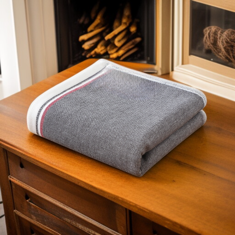 일본식 미니멀 체크무늬 타월