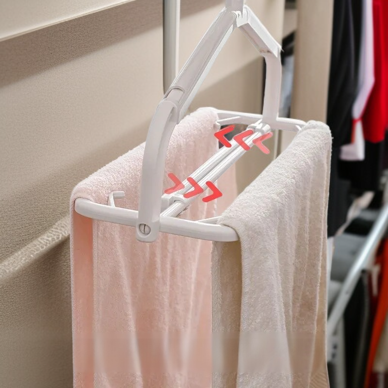 가정용 신축 건조대 미끄럼 방지 접이식 옷걸이 베란다 수건걸이 건조대 바람막이 건조대