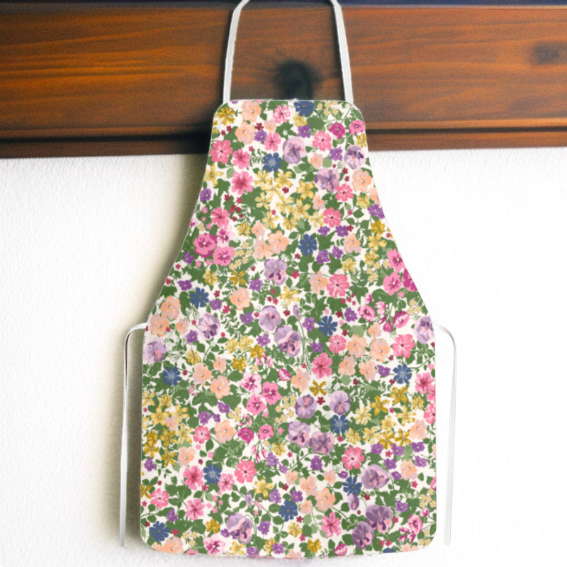 플라워 패턴 홈 베이킹 앞치마