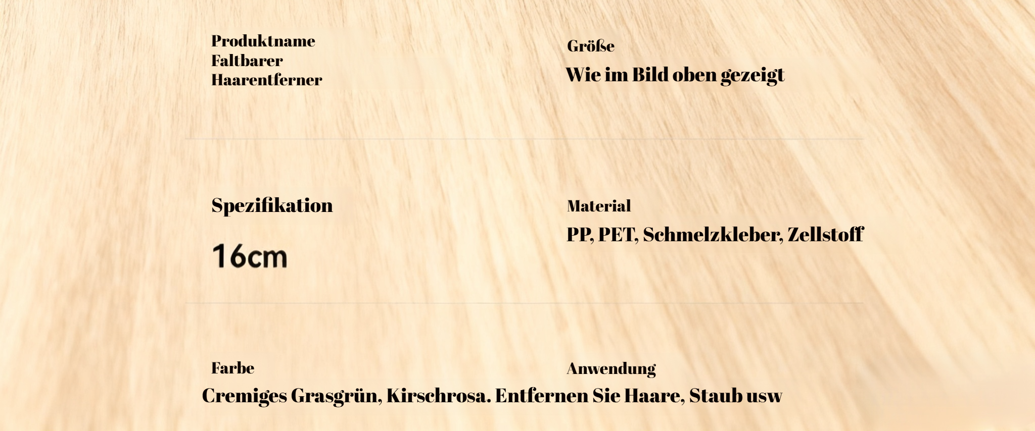 Faltbarer Fusselroller auf weißem Hintergrund