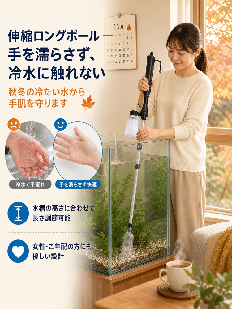 水槽用電動底砂クリーナー