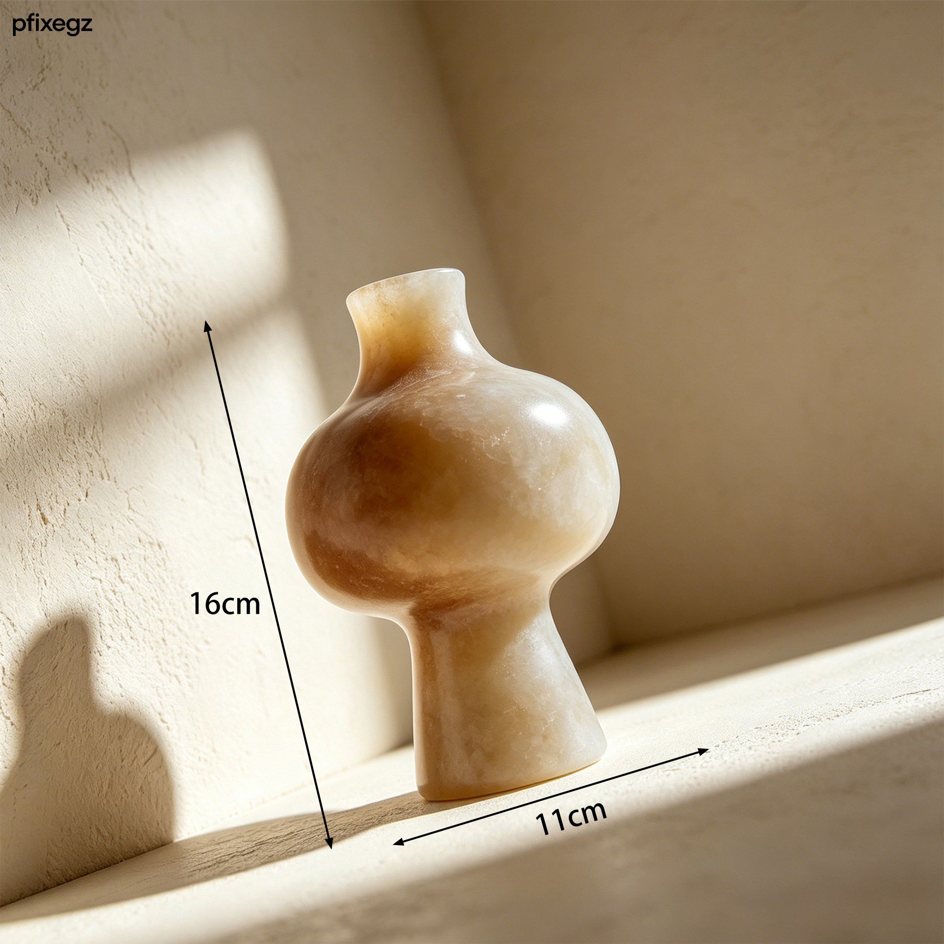 簡約風格家居擺設搭配石質花瓶