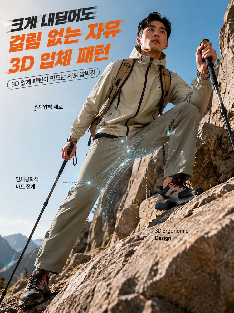 남성용 여름 와이드 통기성 카고 팬츠