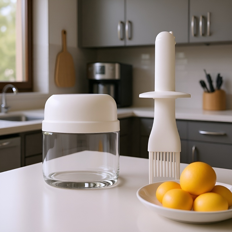 High-temperature integrated oil brush can