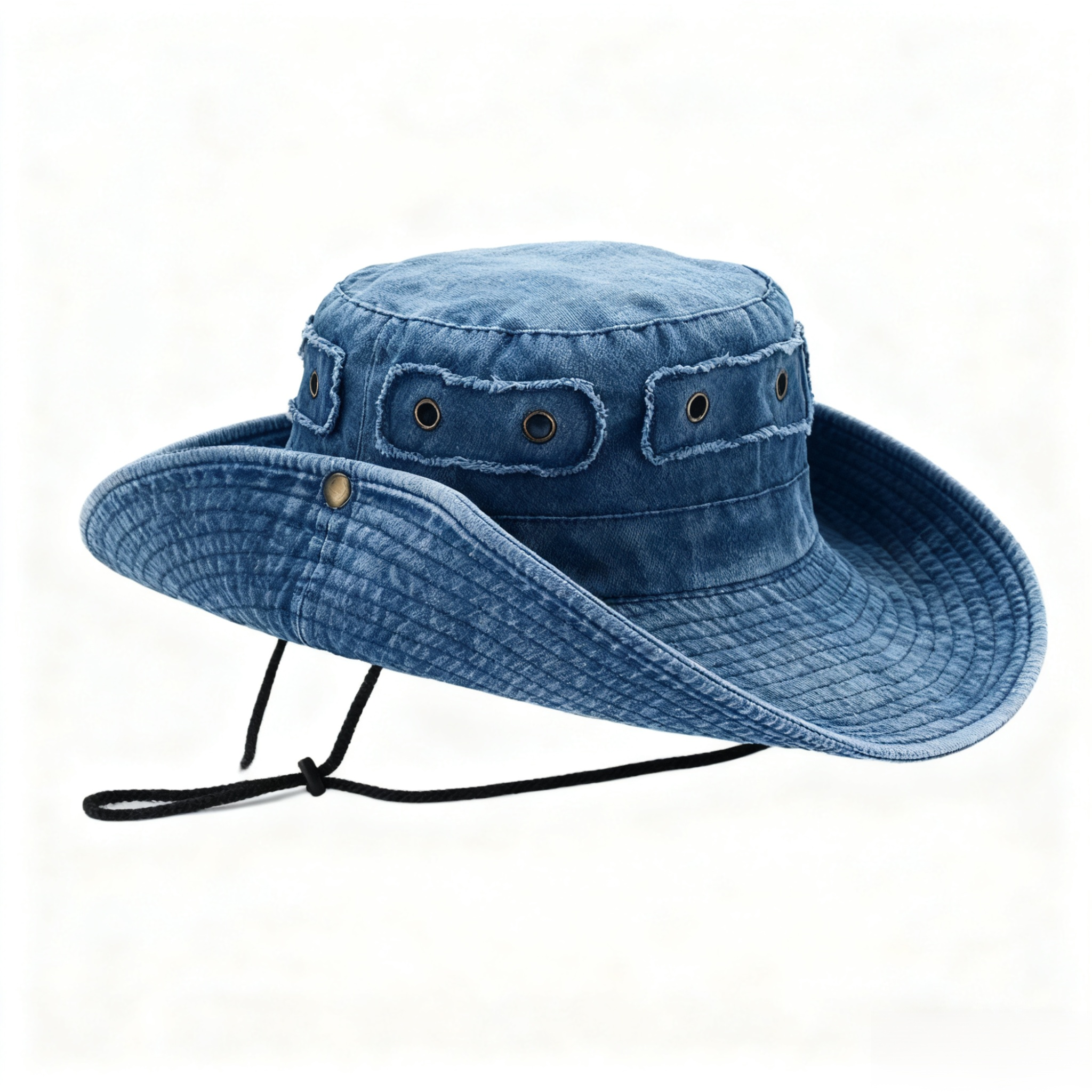 빈티지 스타일 카우보이 모자 착용샷