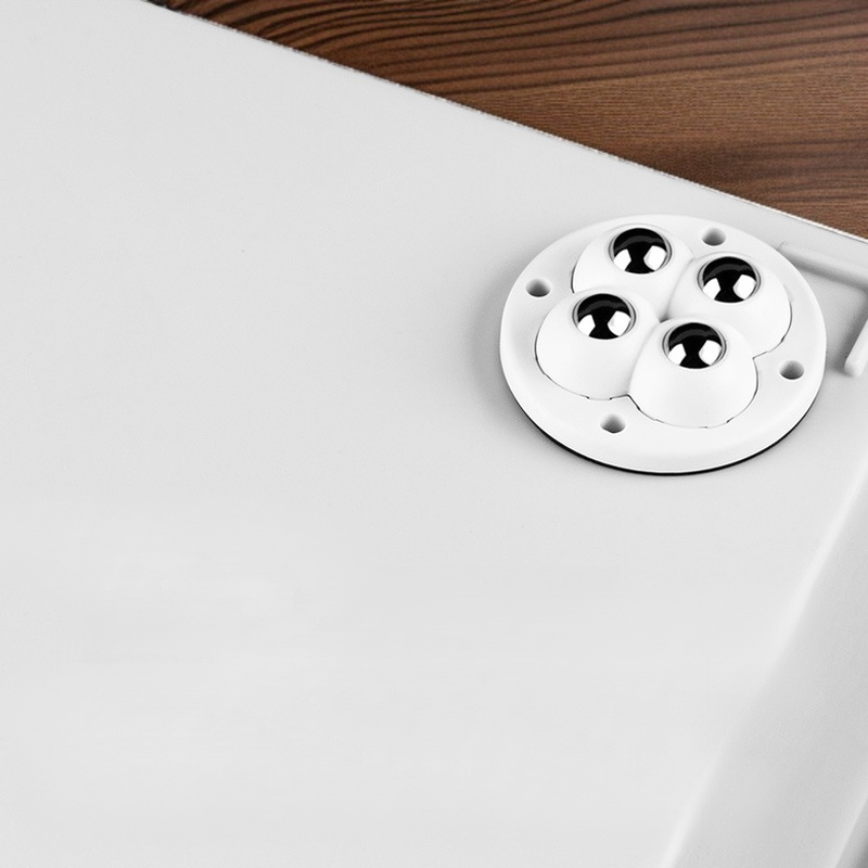 粘着性家具のコーヒーテーブルの移動式キャスターの普遍的な車輪穴があかない粘着性がある滑車は家具の移動式キャスターを実行する