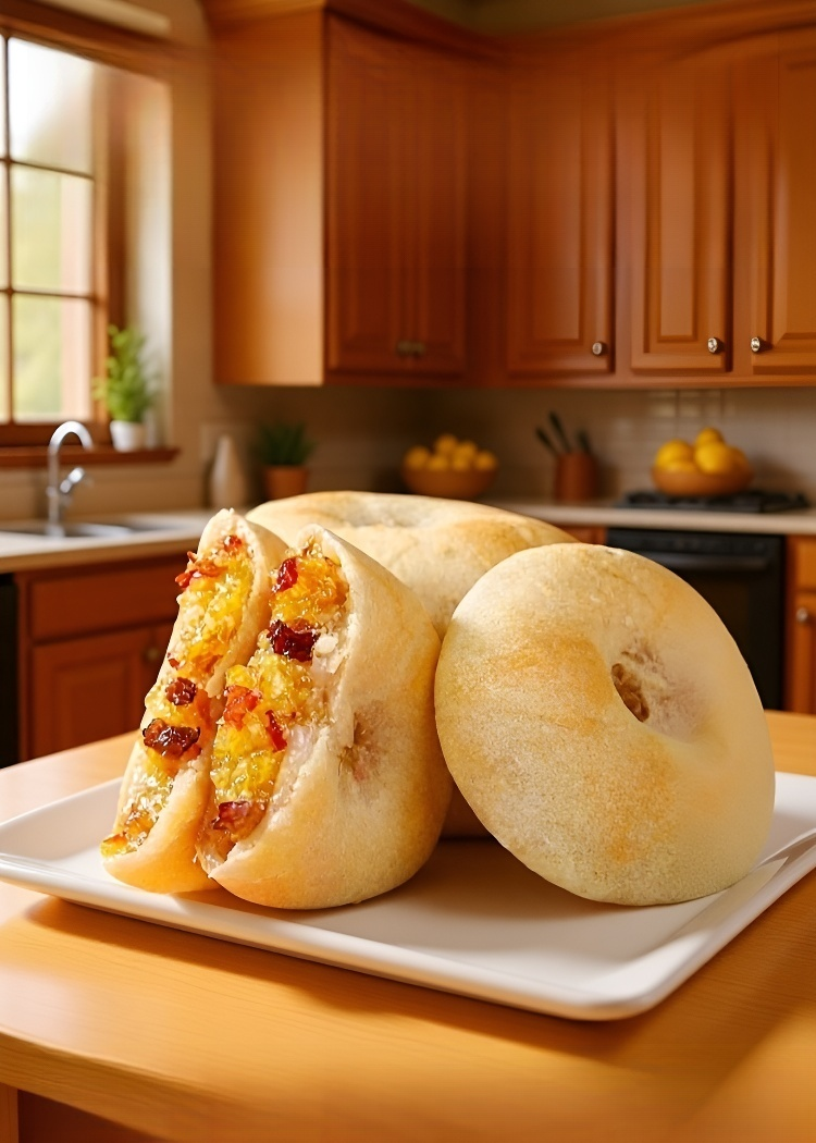 은이버섯 기장 얌 케이크 촉촉한 질감