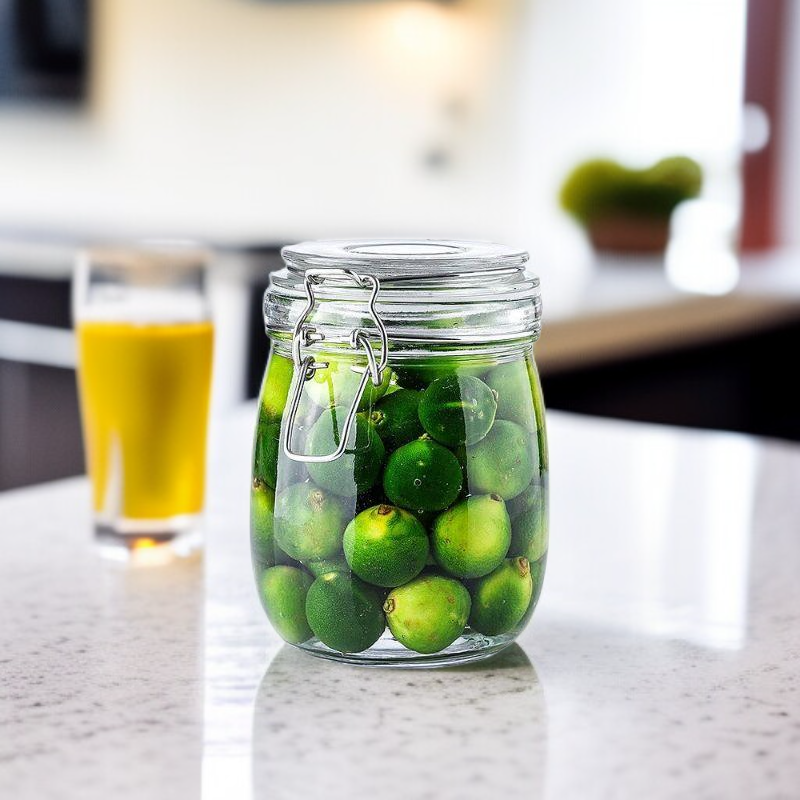 ขวดแก้วปิดผนึกใสสะอาด