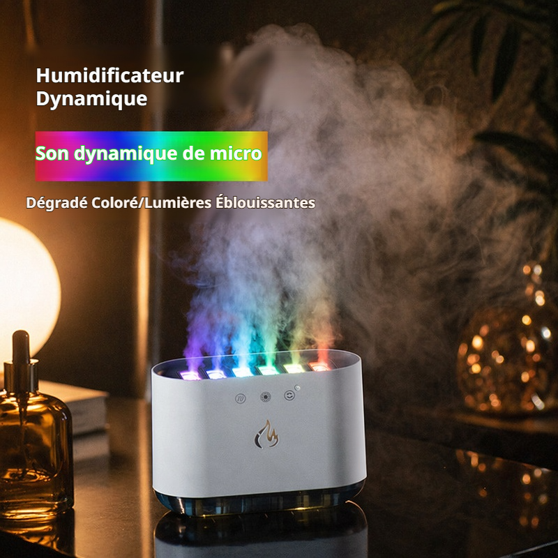 Humidificateur multifonction coloré et compact