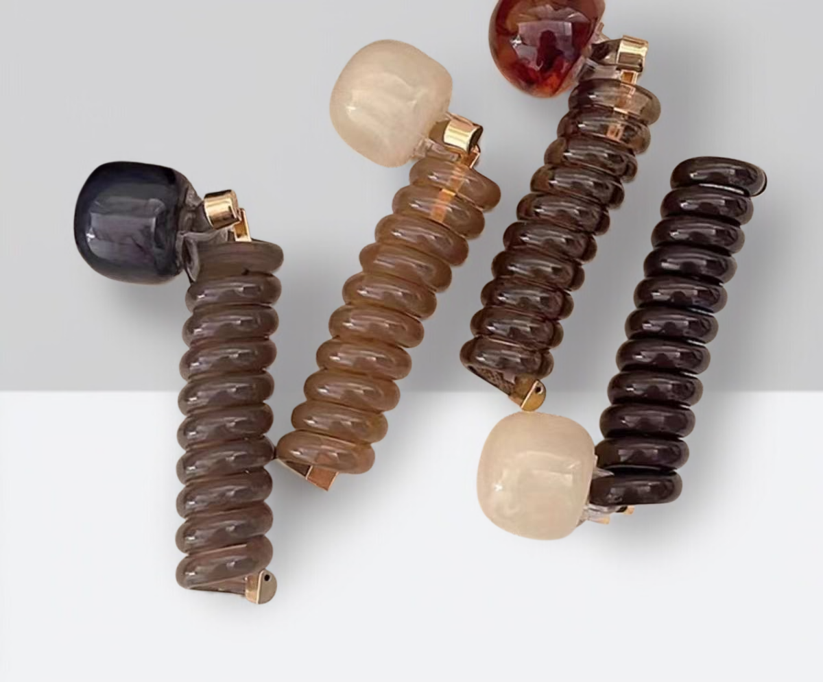 여성 포니테일 헤어스타일에 어울리는 빈티지 머리끈