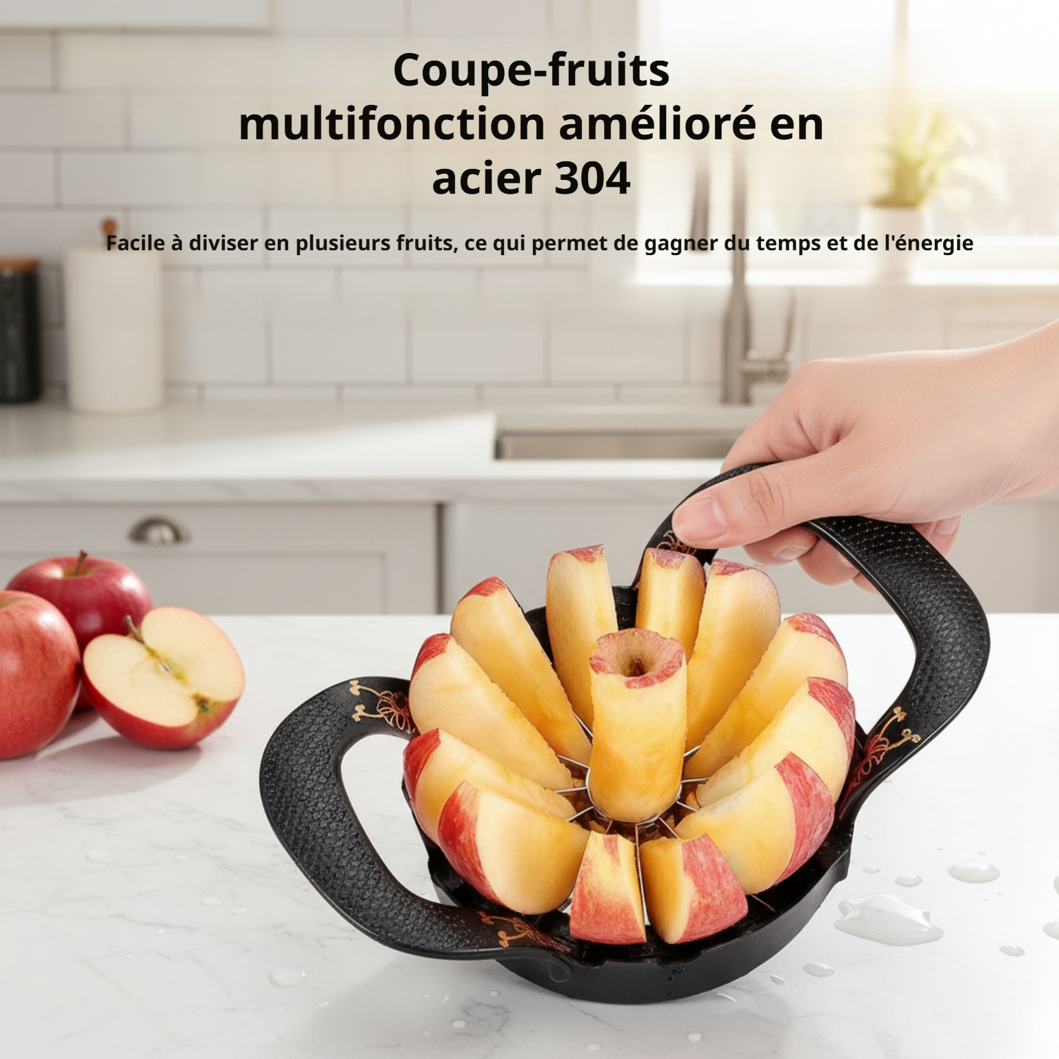 Diviseur de pommes en acier inoxydable 316