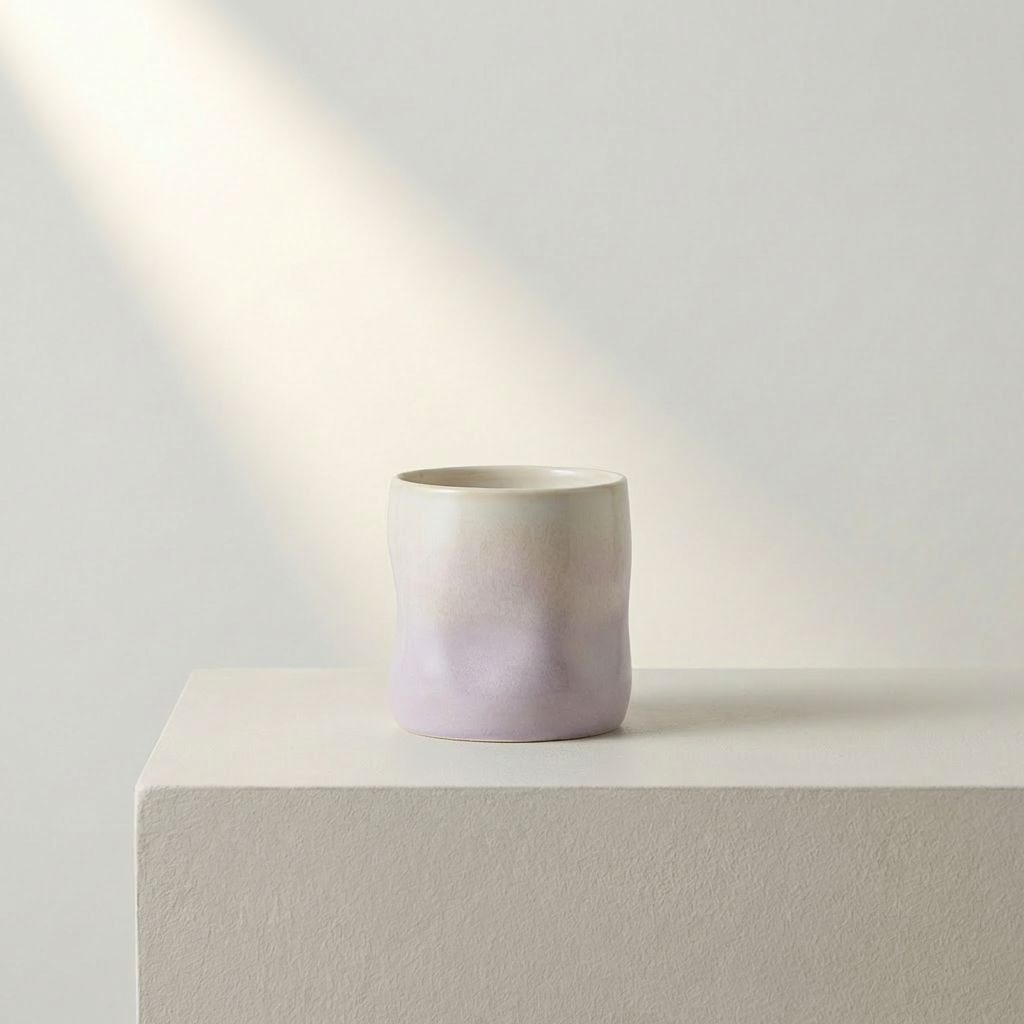 手作り陶器のコーヒーカップ