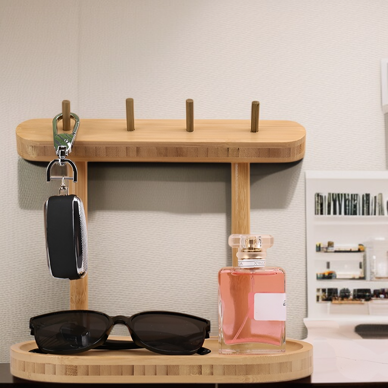 Estante compacto para organizar llaves y accesorios