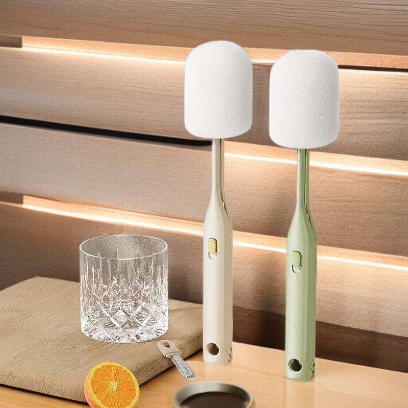 더블브러쉬 스펀지 텀블러 브러쉬 세트 전용 롱 손잡이 컵세척 브러쉬 사각 청소 브러쉬 젖병세척 전용공구