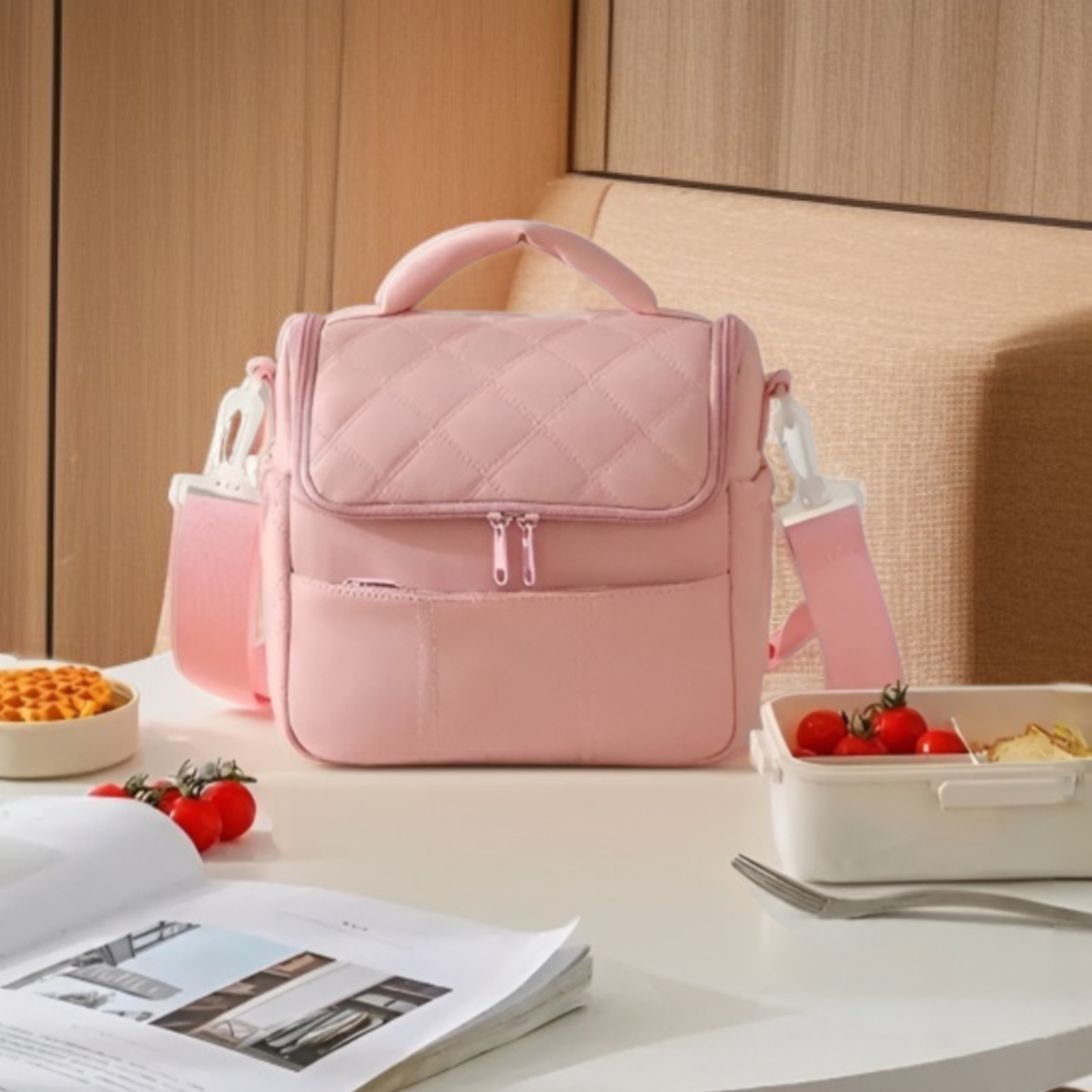 Caja de almuerzo portátil ideal para trabajadores de oficina