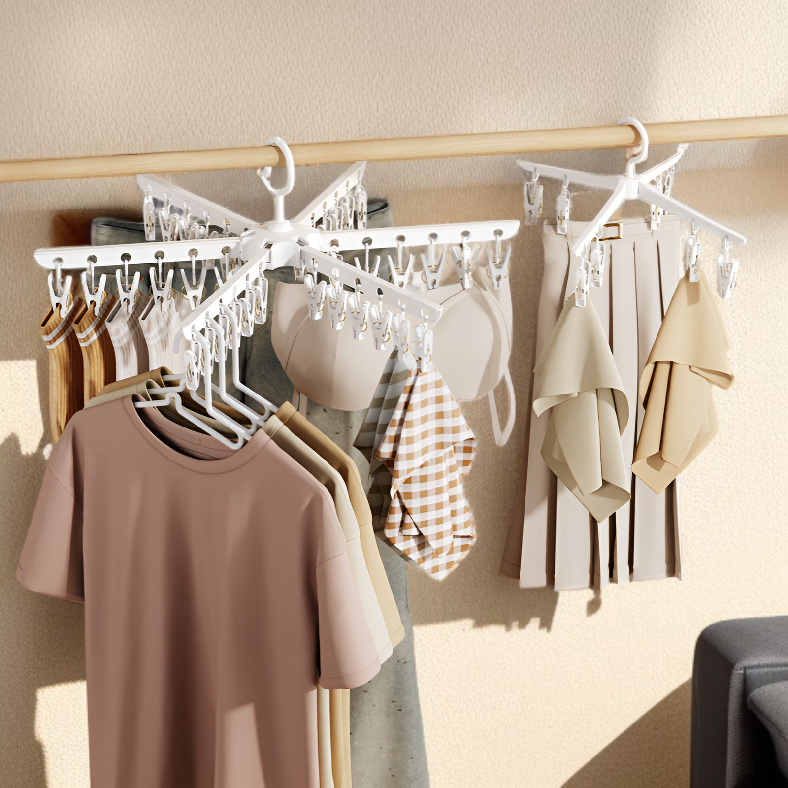 우산 모양의 옷걸이