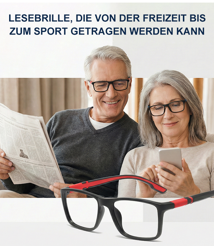 Intelligente Lesebrille mit Bifokal-HD und Blaulichtfilter