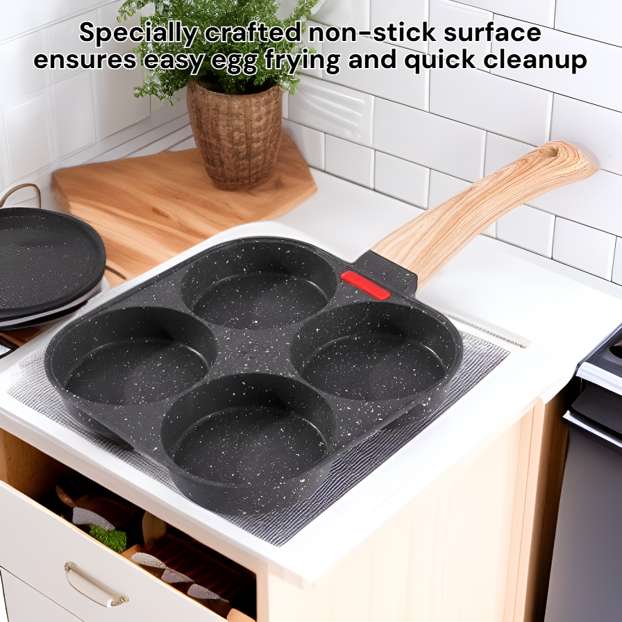 Double-burner induction cooker egg frying pan