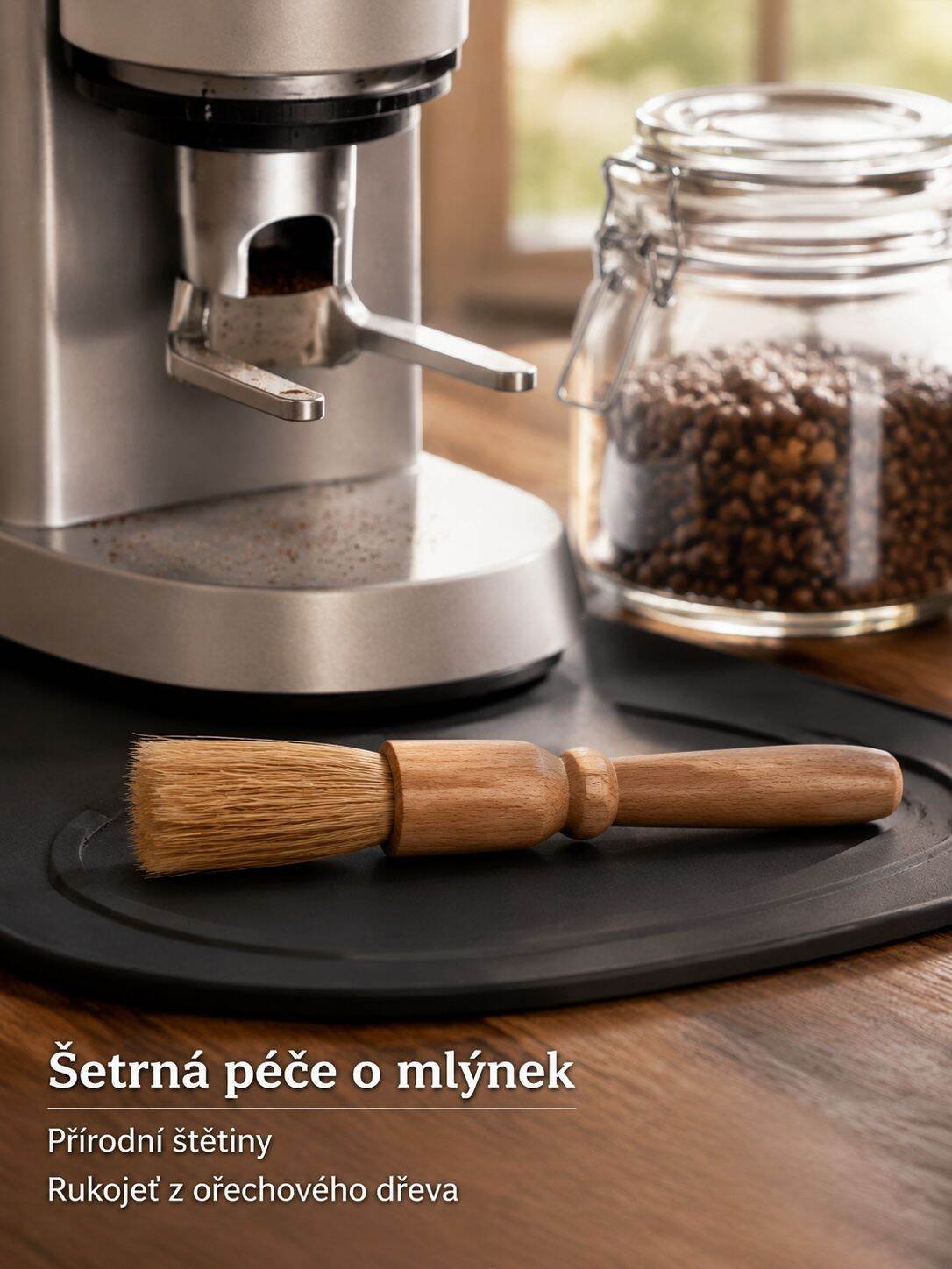 Sada 6 kartáčů na čištění kávovaru a mytí šálků
