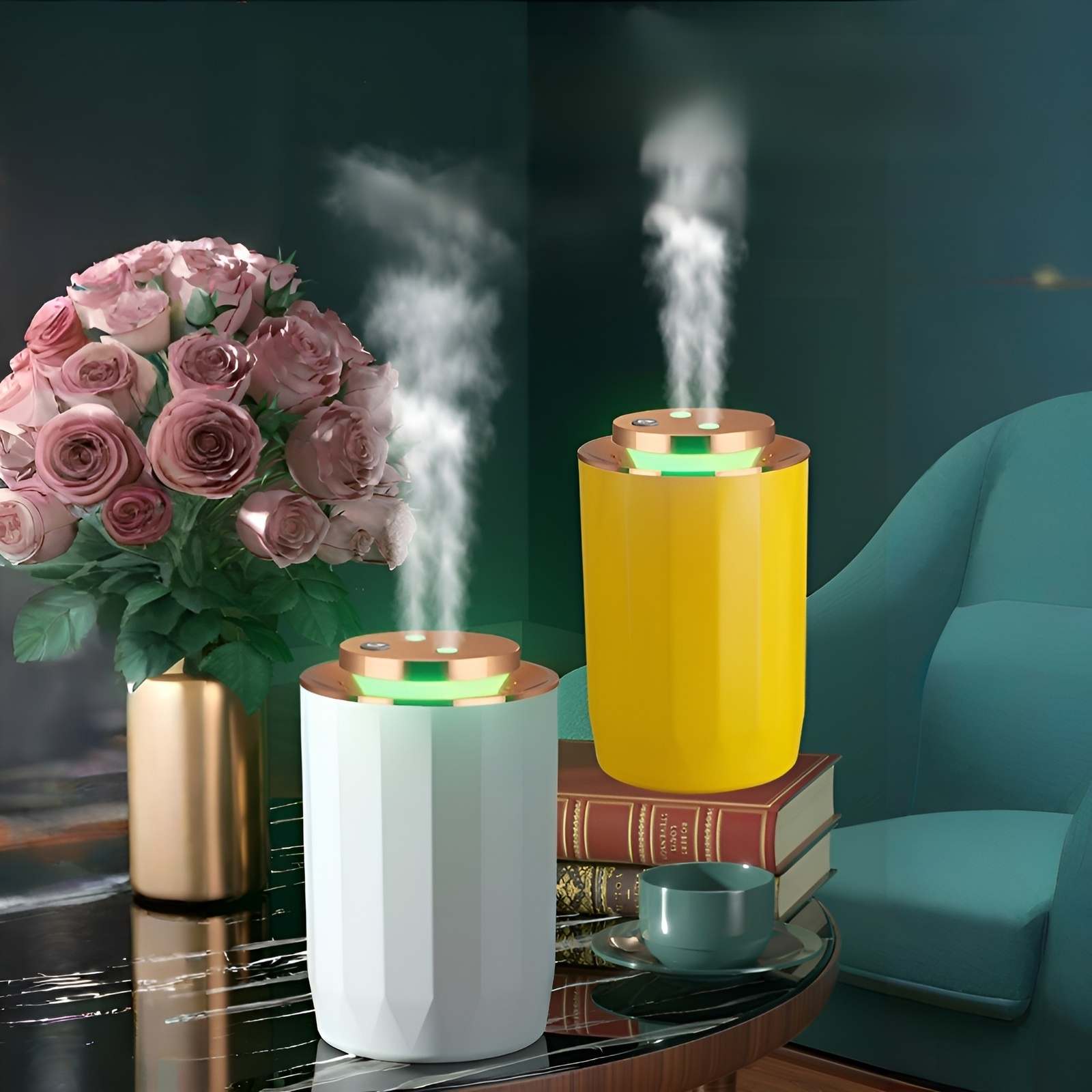 Multifunctional Locomotive-style Humidifier with Aroma Diffuser and Air Purifier