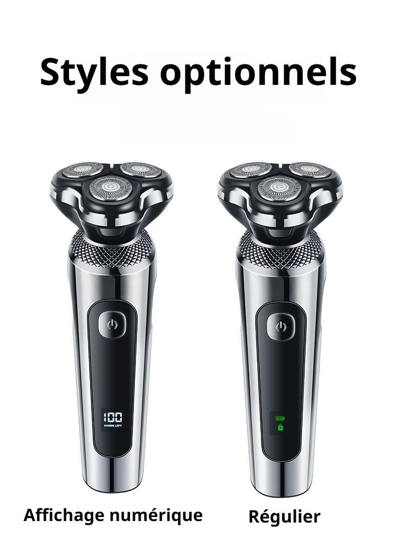 Rasoir rechargeable avec écran LED