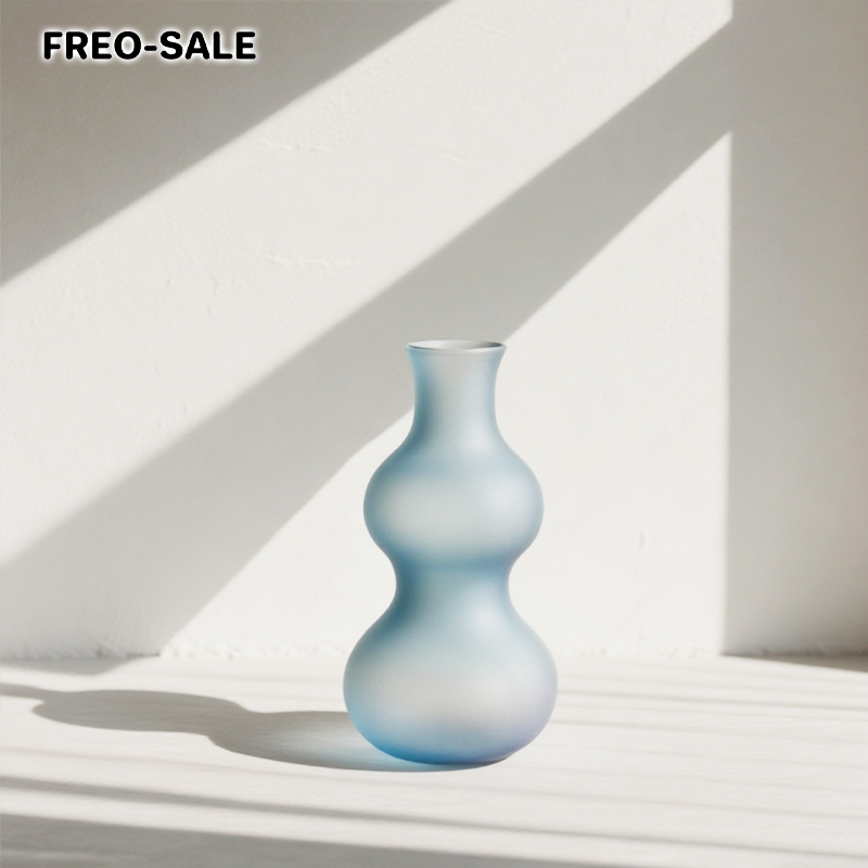 그라데이션 젖빛 유리 꽃병 세트 인테리어 사진