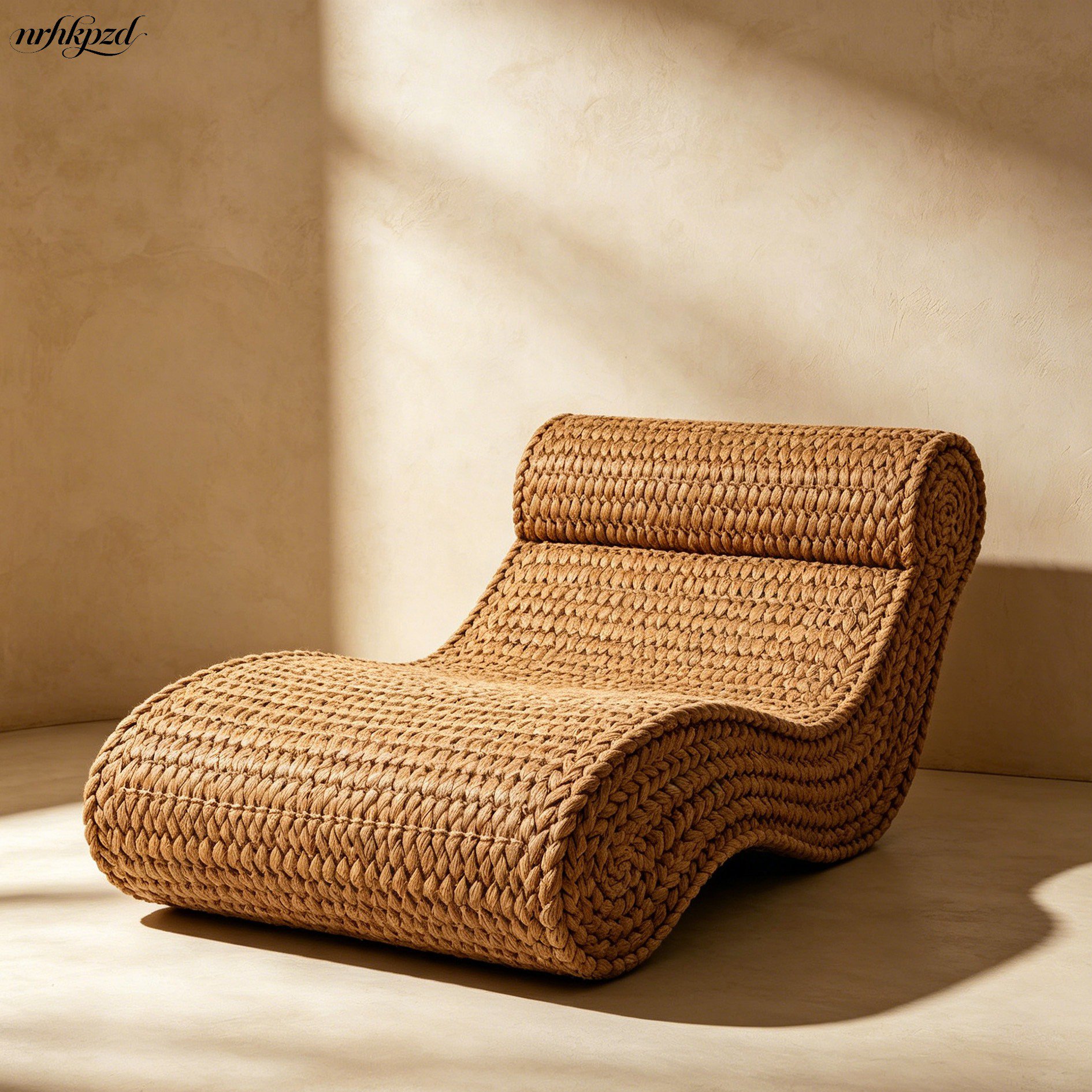 Atmungsaktives Sofa aus Palmfasern