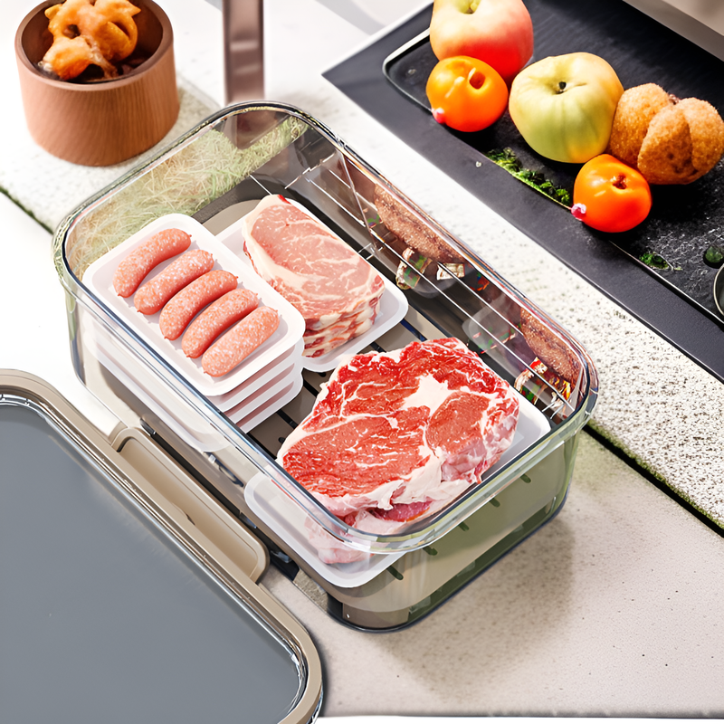 手持ち式の密閉食品保存容器