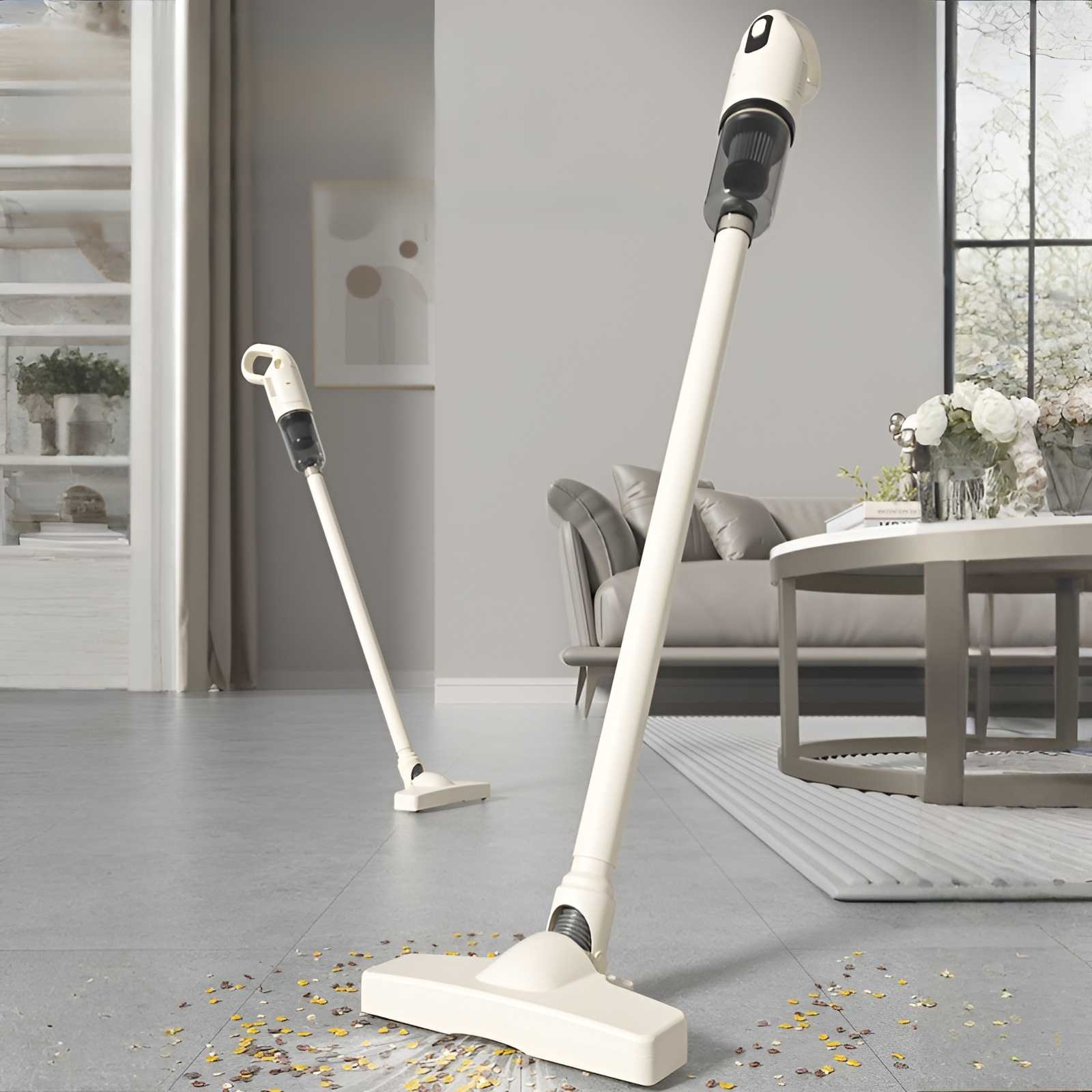 Aspiradora inalámbrica para limpieza húmeda y seca, fácil de usar