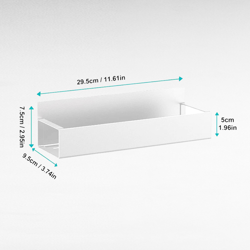 No installation required for this refrigerator magnetic storage rack