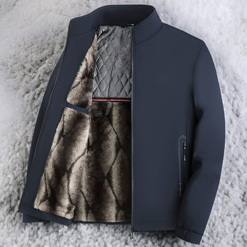 고급 스탠드업 칼라 방풍·방한 재킷