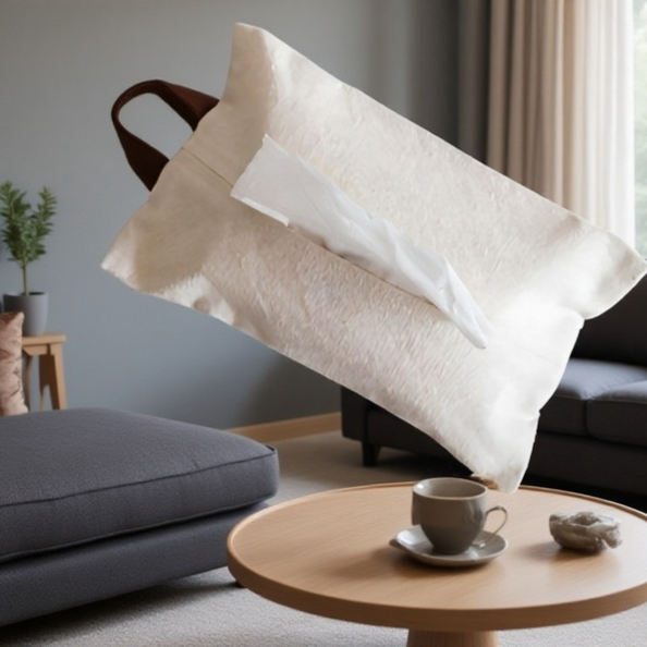 ティッシュカバー 吊り下げ  【生活感を隠す北欧風】 ティッシュケース 壁掛け キャンバス 平置き 2way 車用 キッチン 洗面所 省スペース 新生活 おしゃれ