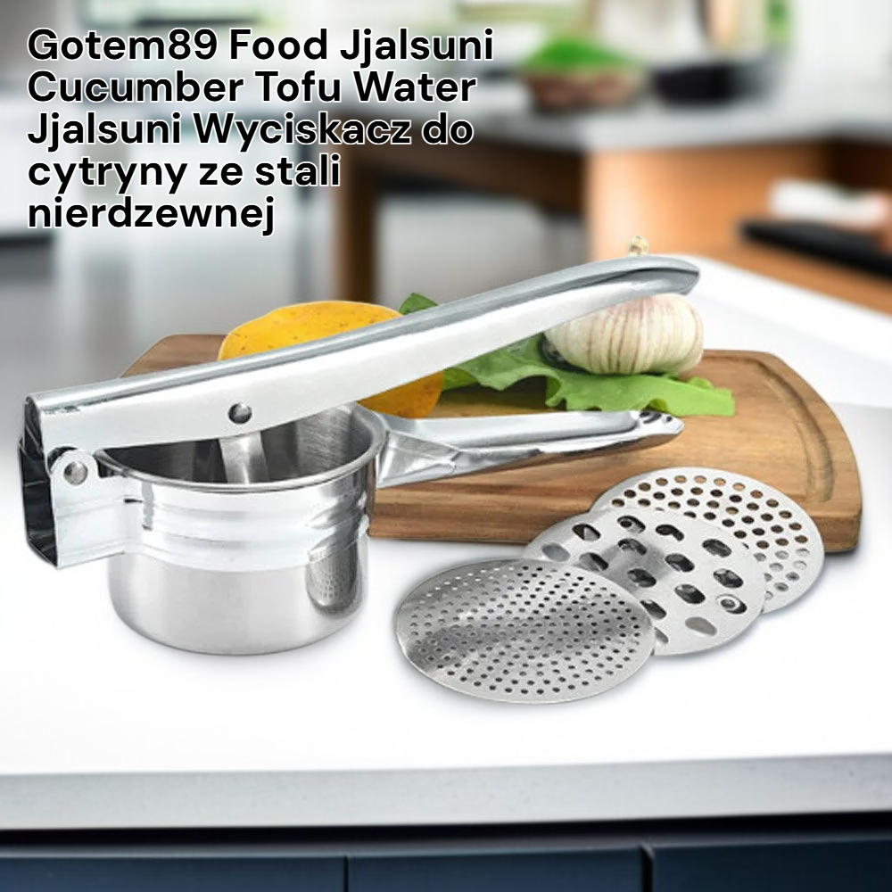Stalowa wyciskarka do ogórków i tofu, odsączarka do żywności, wyciskacz do cytryn
