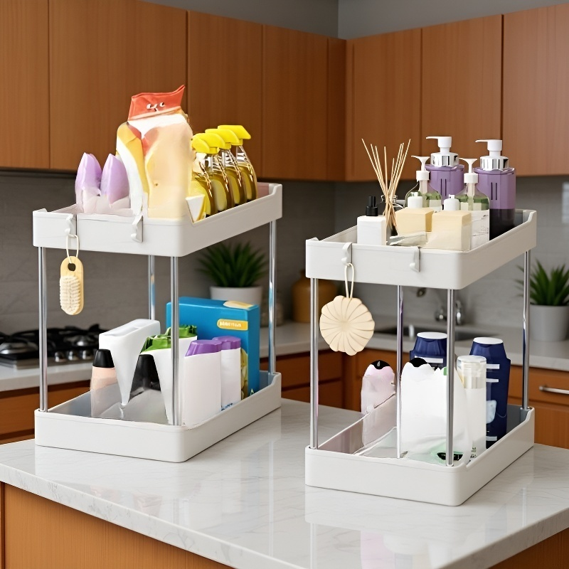 싱크 아래 2단 욕실 주최자