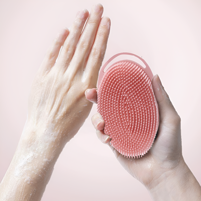 Infant Soft Bristle Silicone Sensory Bath Brush