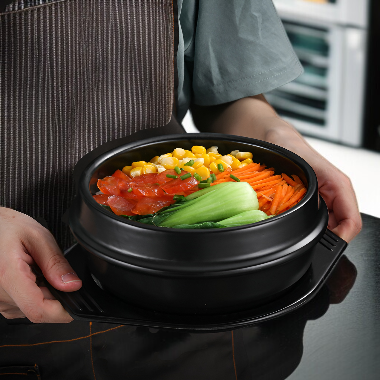 家庭用16cm韓国石鍋キャセロール