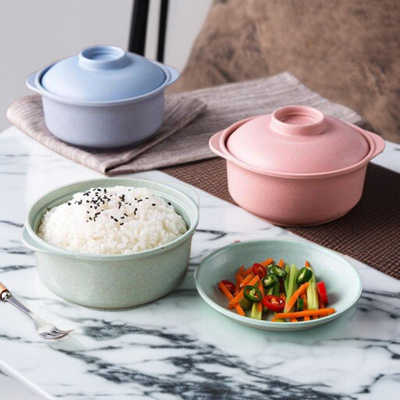 家庭用麦わらカラー土鍋ボウル