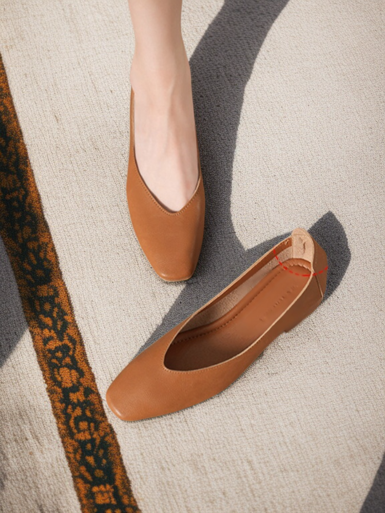 여성 소프트 스퀘어 펌프스 편안한 통풍 백배 출근 단화 플랫 발에 닳지 않는 여성 단화 소프트 코튼 굽 낮은 단화