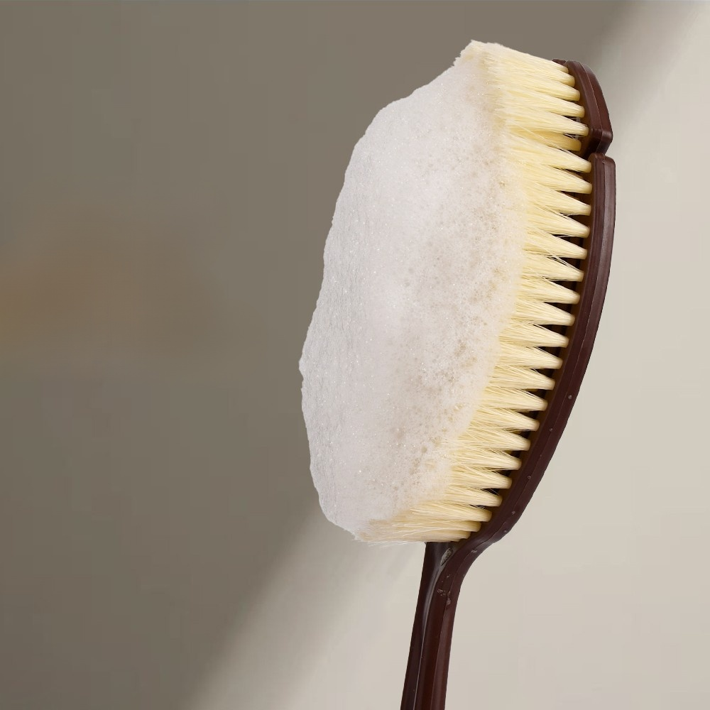 彎曲棕毛手掌乾刷浴刷